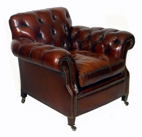 A Victorian Deep Buttoned Club Chair