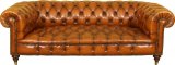 A 6ft Tan coloured Chesterfield